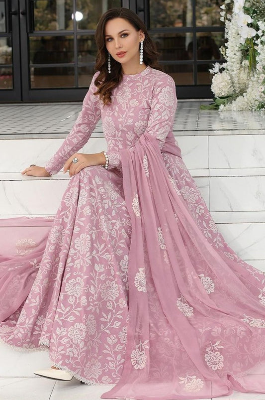 LAWN 3 PIECE FULL HEAVY EMB UNSTICHED SUIT FOR SUMMER 2025